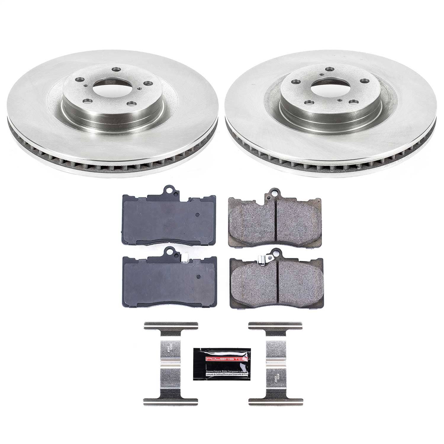 Power Stop - KOE6353 - Front - Disc Brake Pad and Rotor Kit