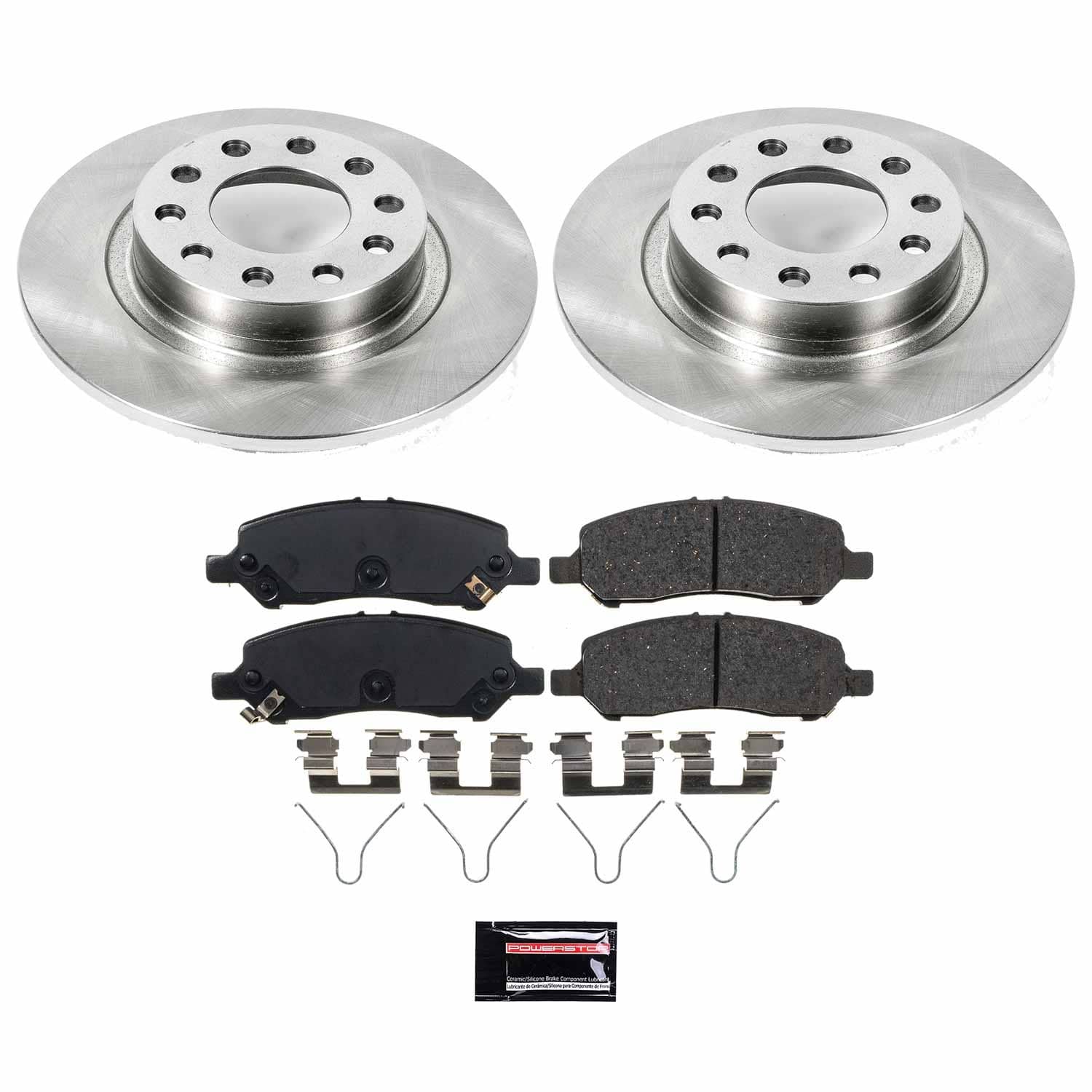Power Stop - KOE6371 - Rear - Disc Brake Pad and Rotor Kit