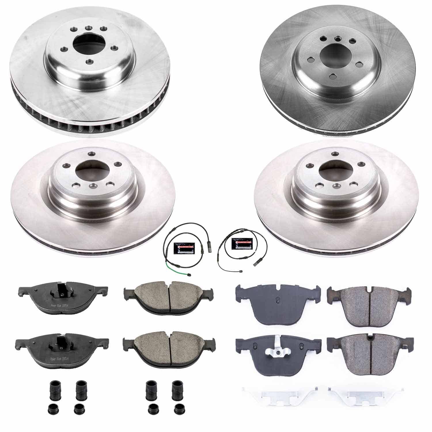 Power Stop - KOE6415 - Front and Rear - Disc Brake Pad and Rotor Kit