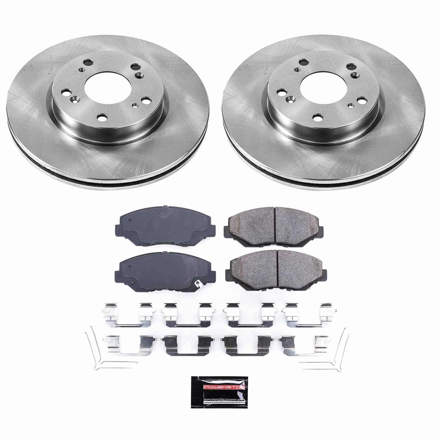 Power Stop - KOE6490 - Front - Disc Brake Pad and Rotor Kit