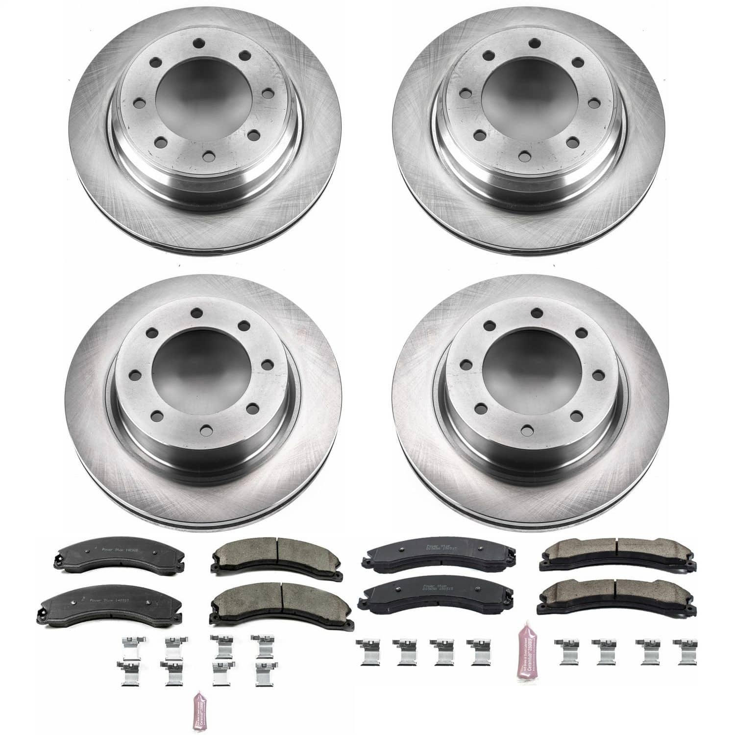 Power Stop - KOE6519 - Front and Rear - Disc Brake Pad and Rotor Kit