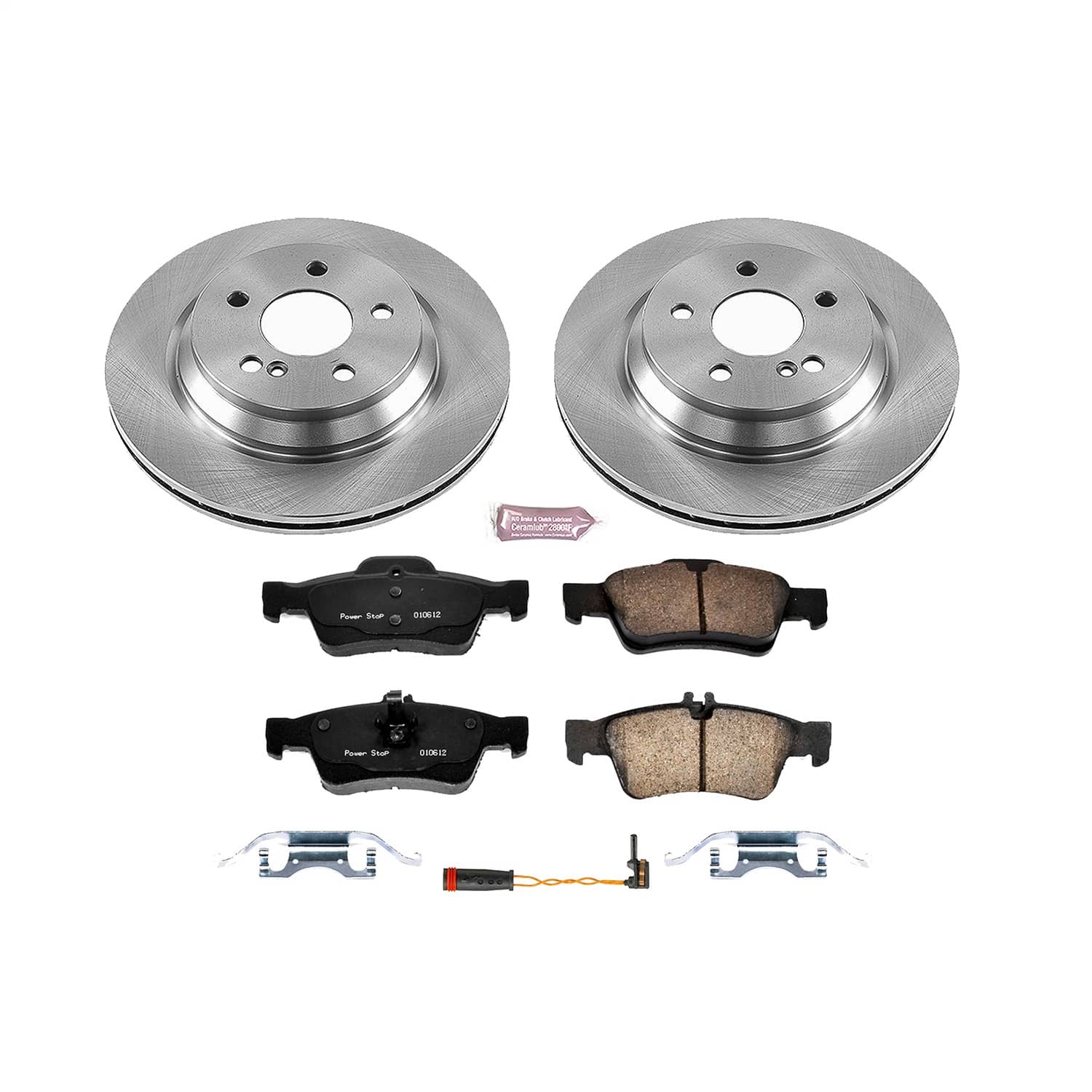 Power Stop - KOE6569 - Rear - Disc Brake Pad and Rotor Kit