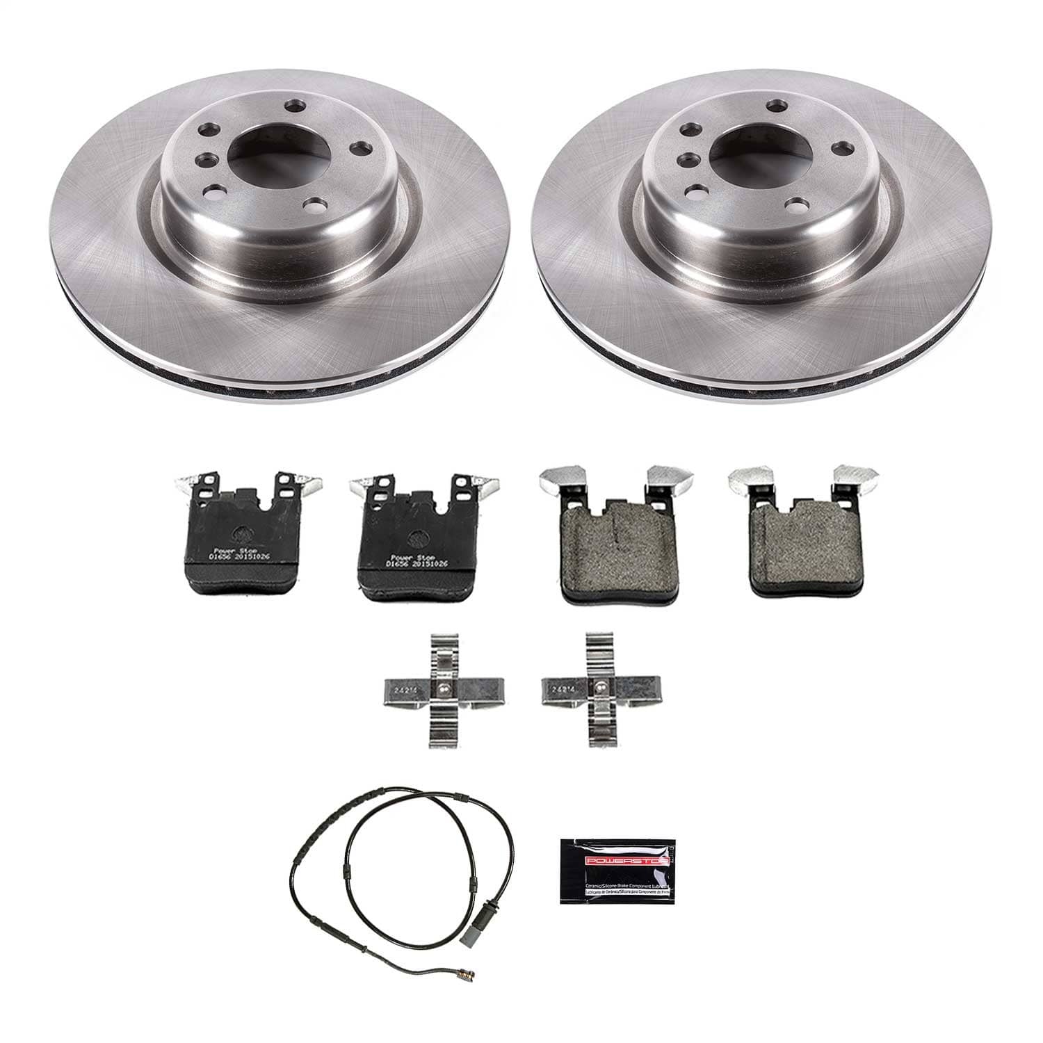 Power Stop - KOE6657 - Rear - Disc Brake Pad and Rotor Kit