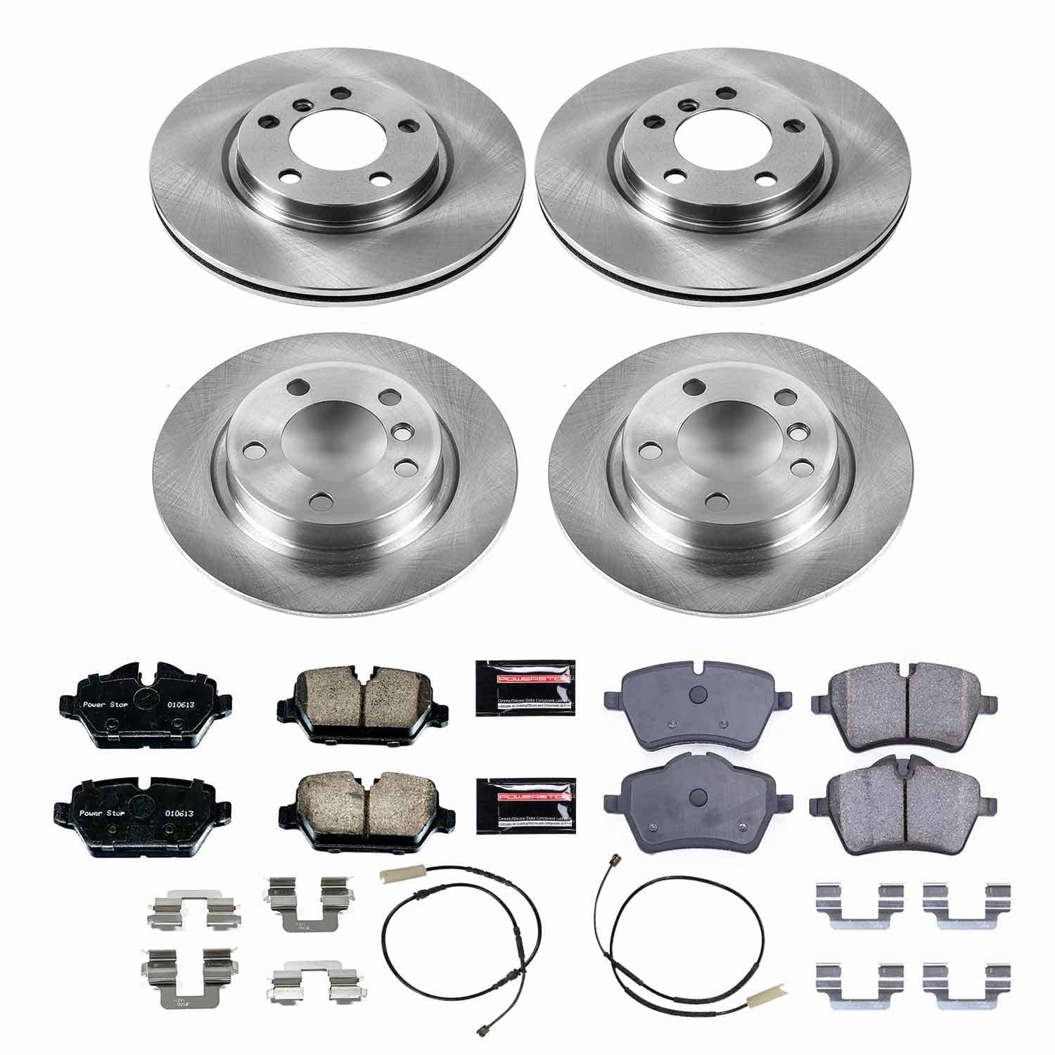Power Stop - KOE6666 - Front and Rear - Disc Brake Pad and Rotor Kit