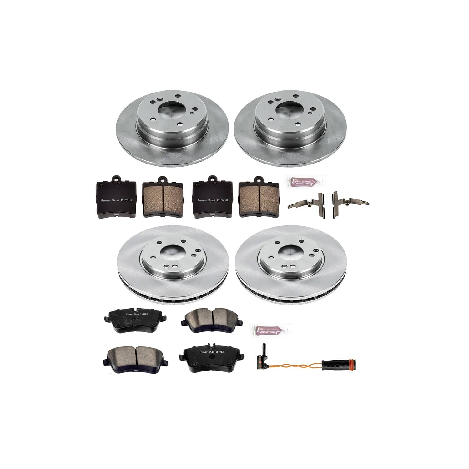 Power Stop - KOE6703 - Front and Rear - Disc Brake Pad and Rotor Kit