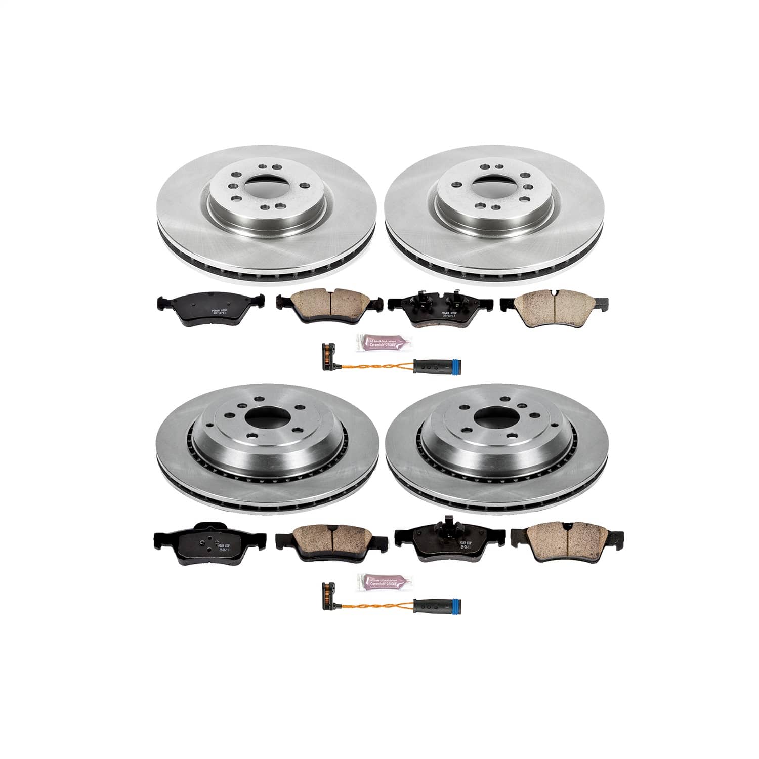 Power Stop - KOE6711 - Front and Rear - Disc Brake Pad and Rotor Kit
