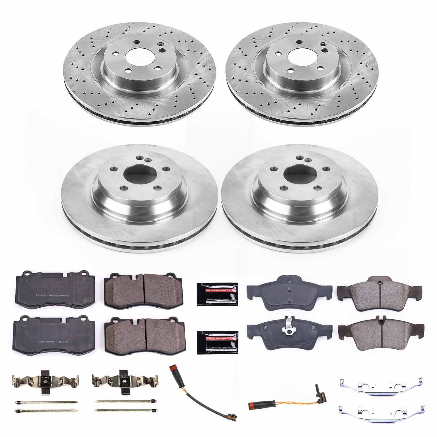 Power Stop - KOE6756 - Front and Rear - Disc Brake Pad and Rotor Kit