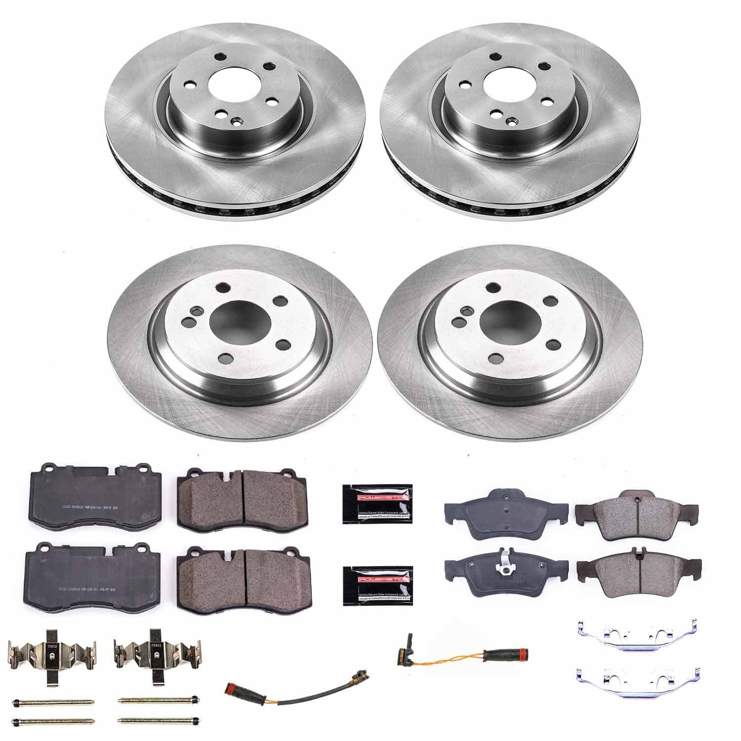 Power Stop - KOE6758 - Front and Rear - Disc Brake Pad and Rotor Kit