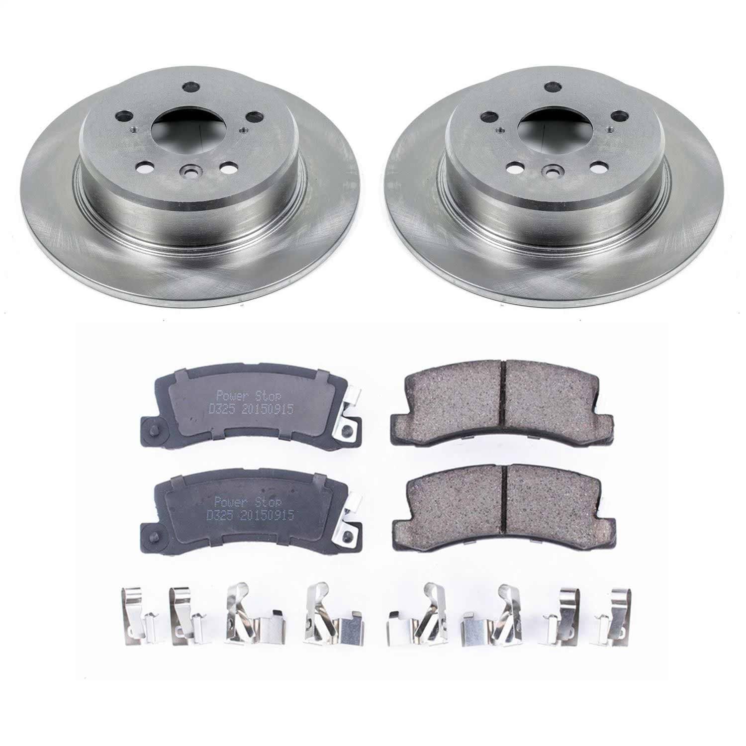 Power Stop - KOE6784 - Rear - Disc Brake Pad and Rotor Kit