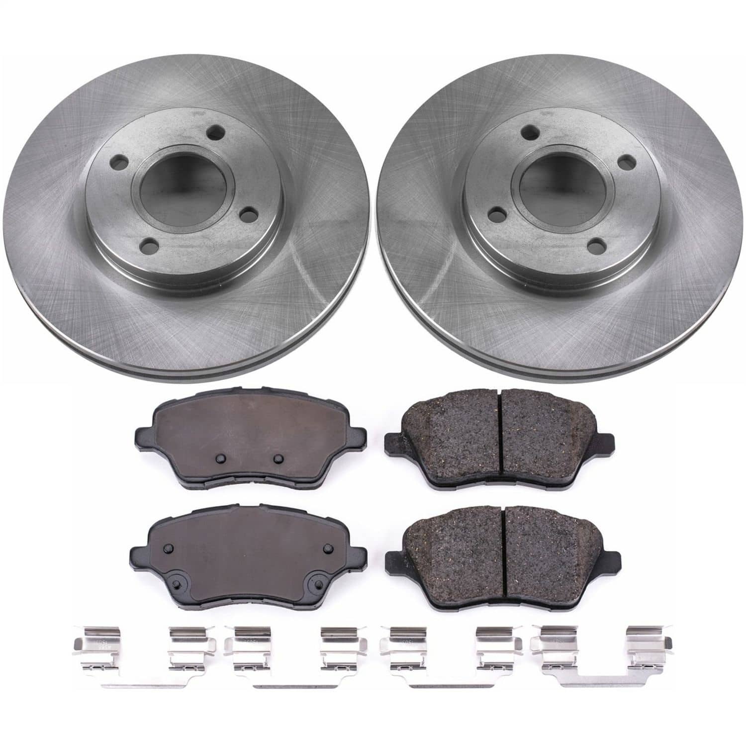 Power Stop - KOE6818 - Front - Disc Brake Pad and Rotor Kit