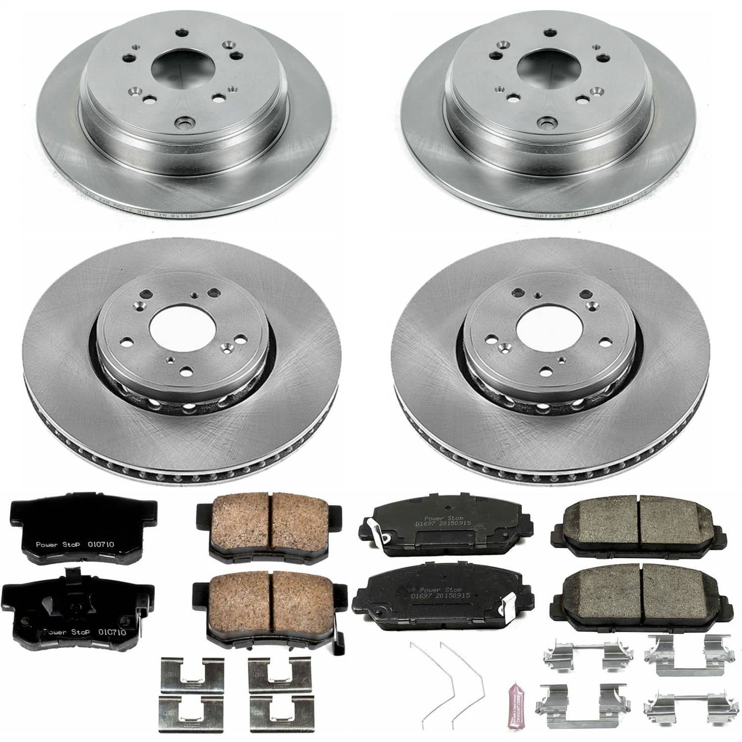Power Stop - KOE6939 - Front and Rear - Disc Brake Pad and Rotor Kit