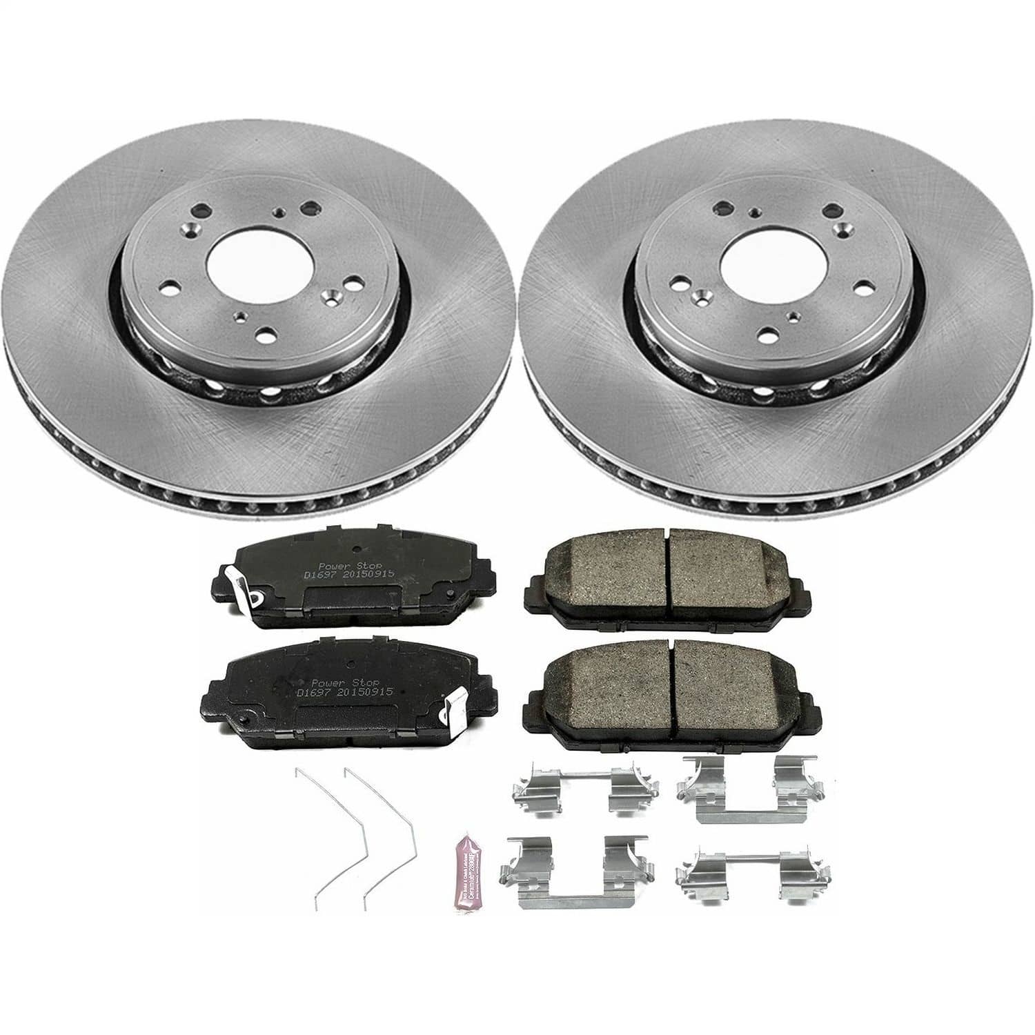 Power Stop - KOE6940 - Front - Disc Brake Pad and Rotor Kit