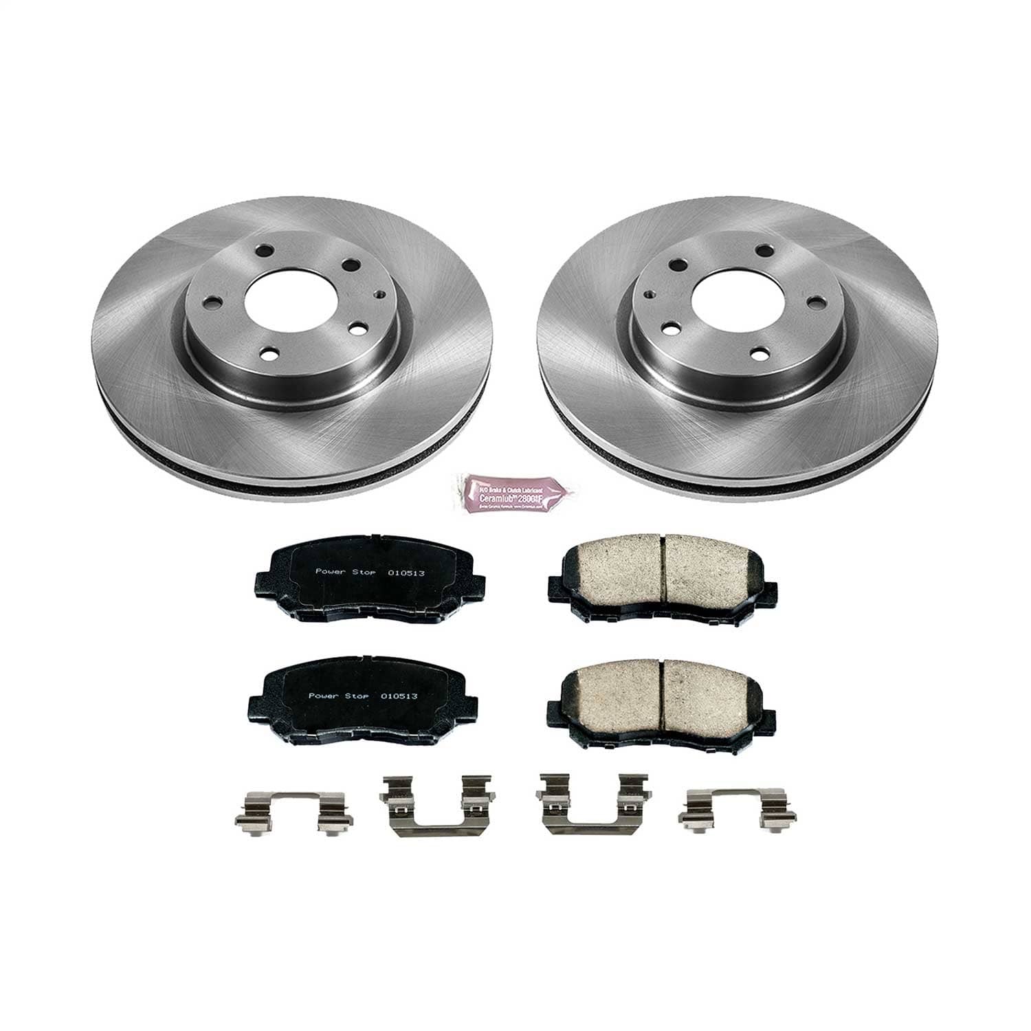 Power Stop - KOE6967 - Front - Disc Brake Pad and Rotor Kit