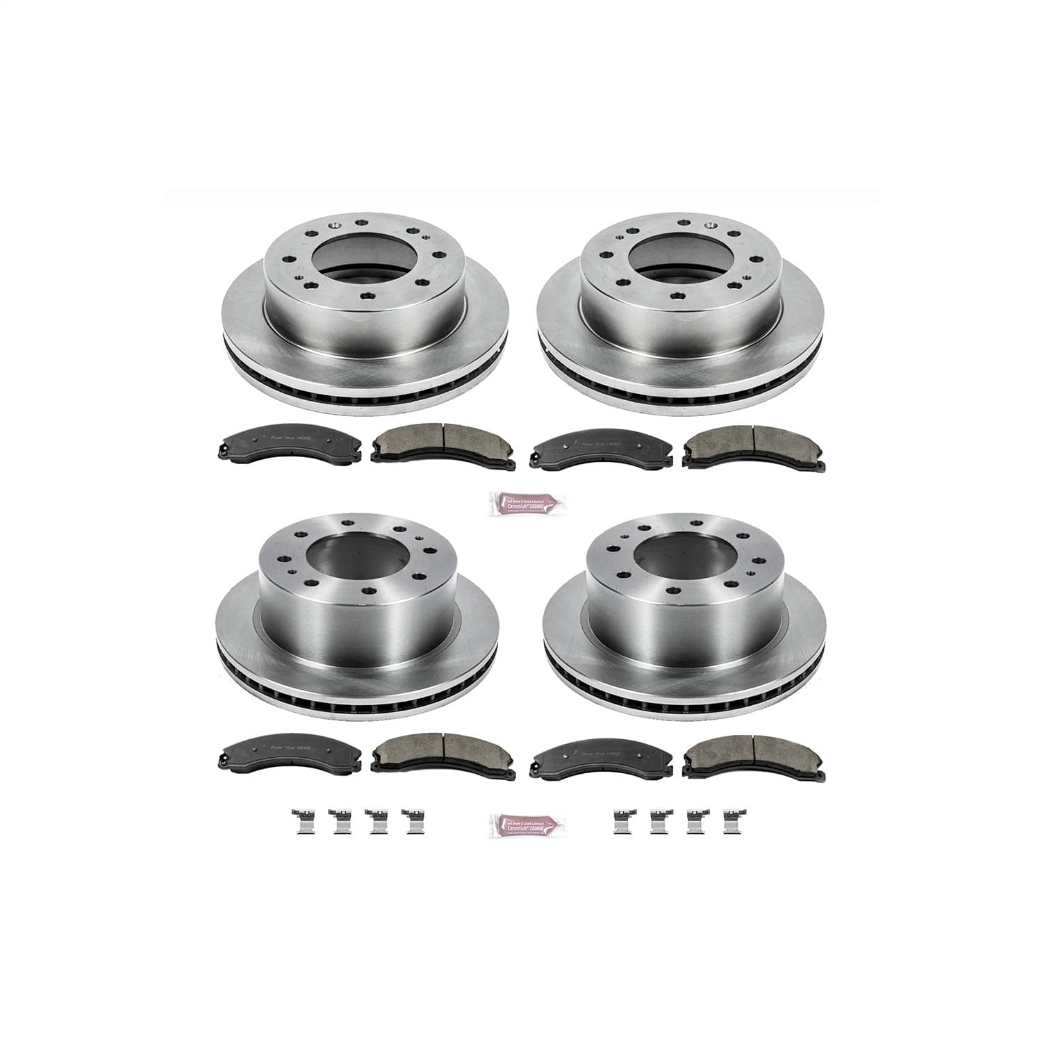 Power Stop - KOE6992 - Front and Rear - Disc Brake Pad and Rotor Kit
