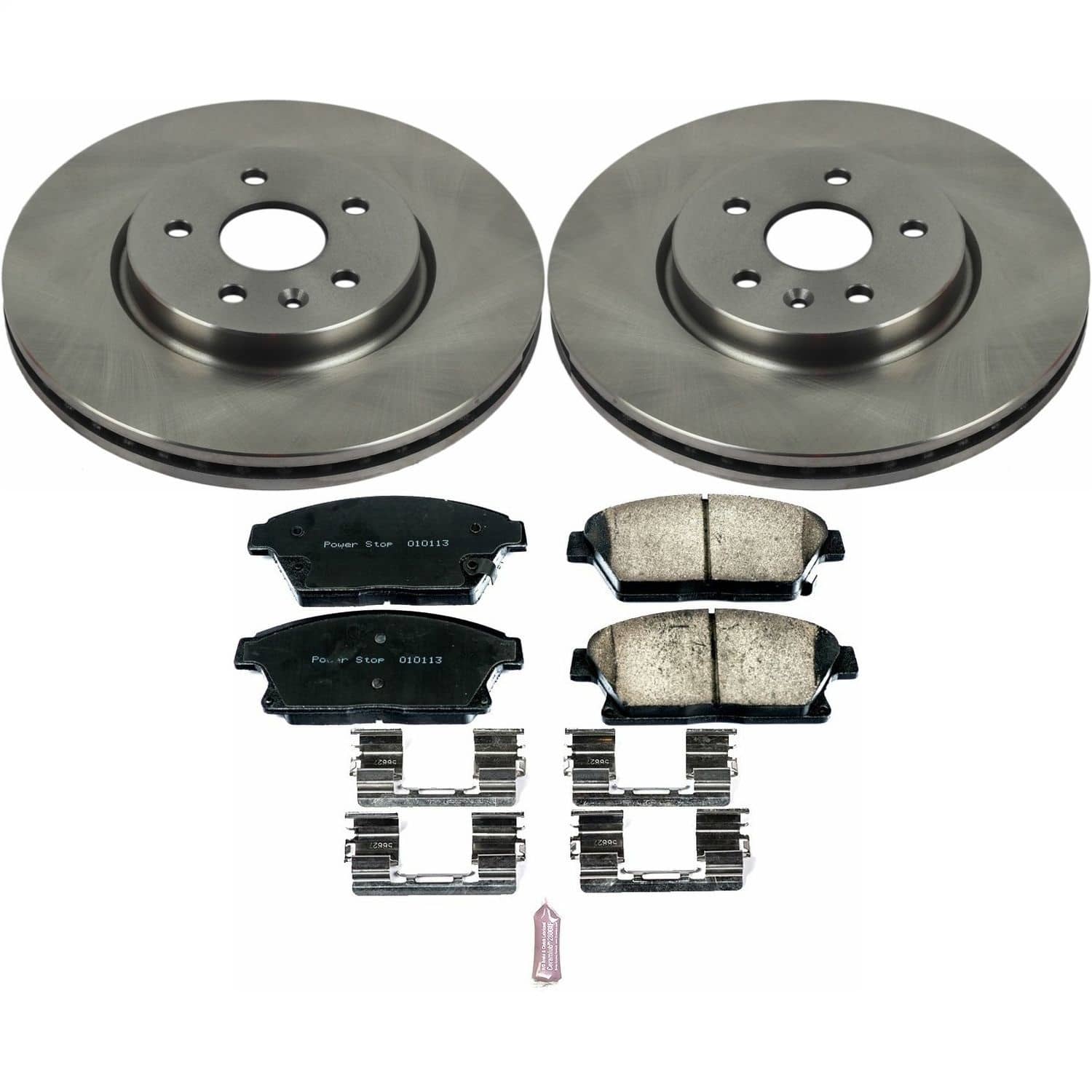 Power Stop - KOE6996 - Front - Disc Brake Pad and Rotor Kit