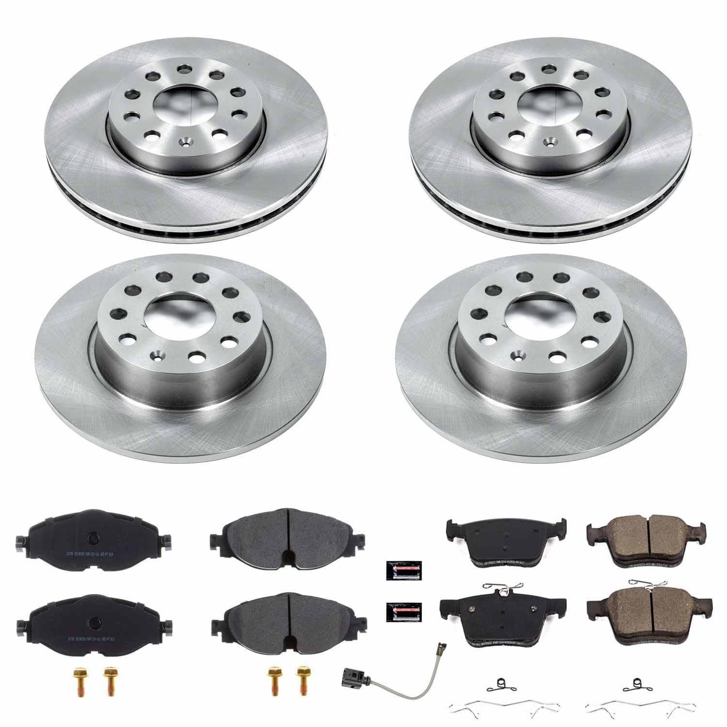 Power Stop - KOE7111 - Front and Rear - Disc Brake Pad and Rotor Kit