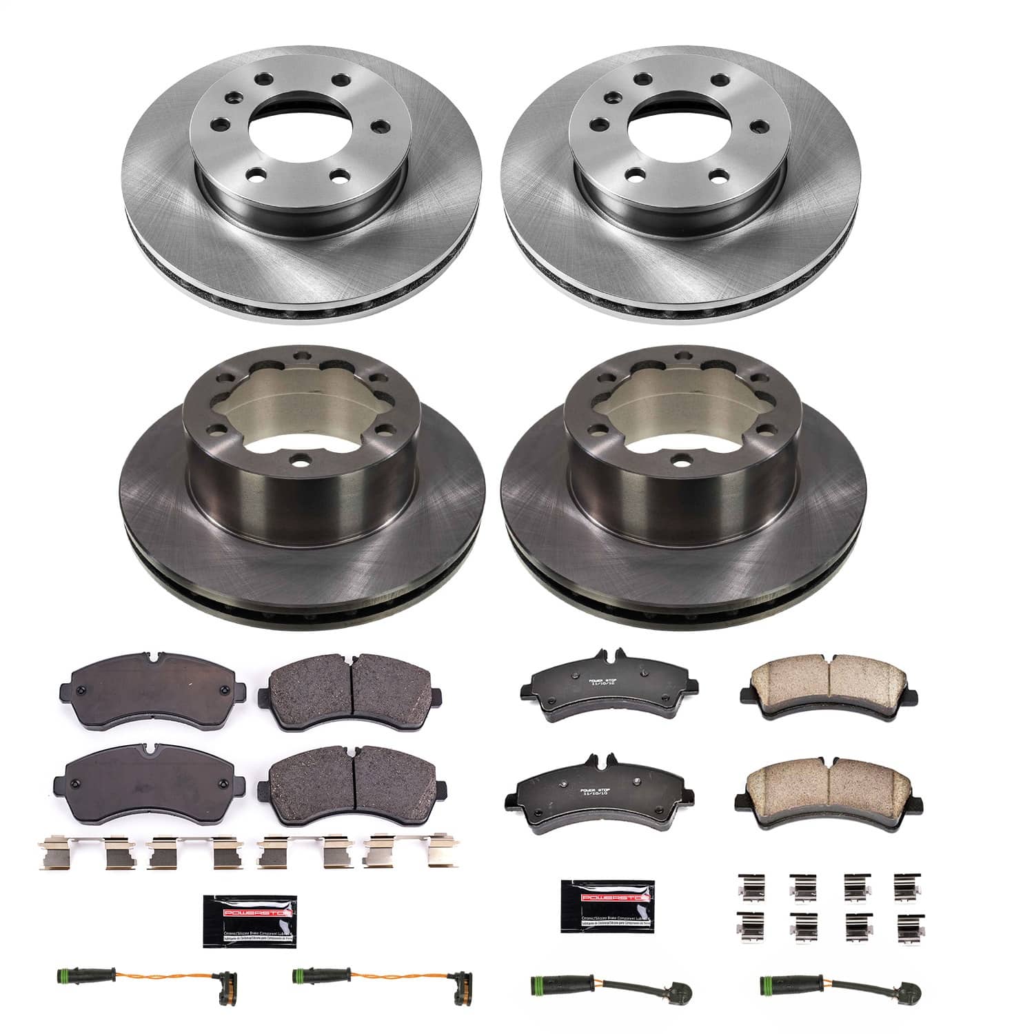 Power Stop - KOE7112 - Front and Rear - Disc Brake Pad and Rotor Kit