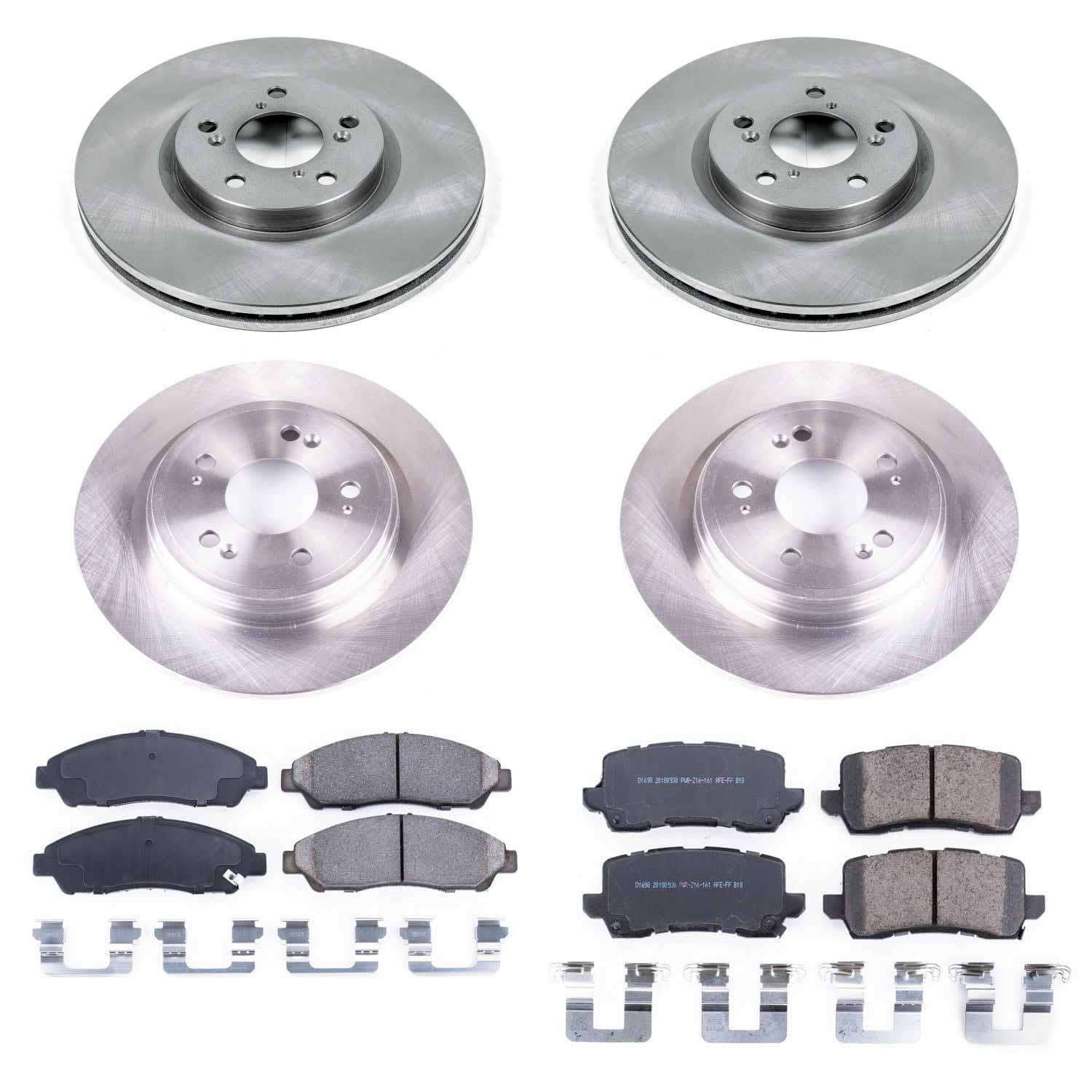 Power Stop - KOE7282 - Front and Rear - Disc Brake Pad and Rotor Kit