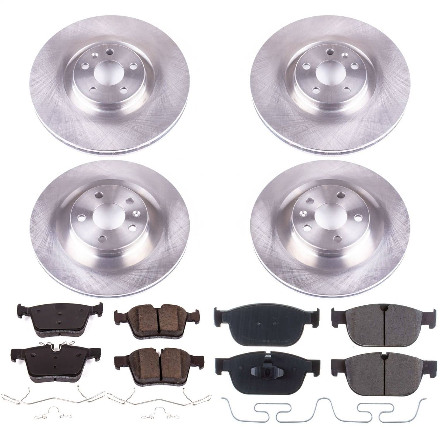 Power Stop - KOE7644 - Front and Rear - Disc Brake Pad and Rotor Kit