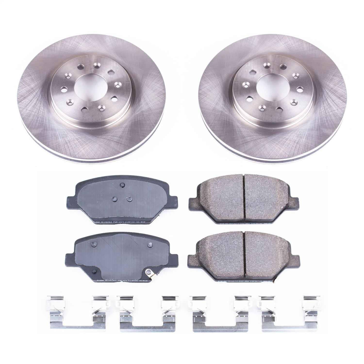Power Stop - KOE7661 - Front - Disc Brake Pad and Rotor Kit