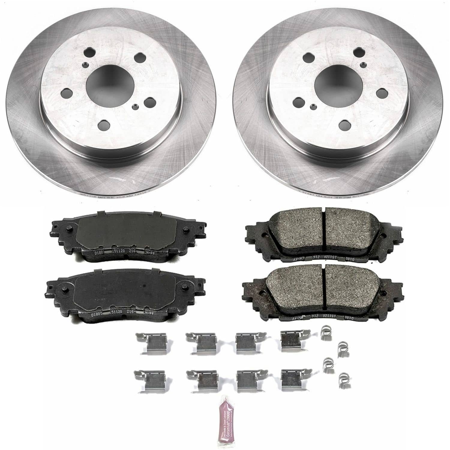 Power Stop - KOE7739 - Rear - Disc Brake Pad and Rotor Kit