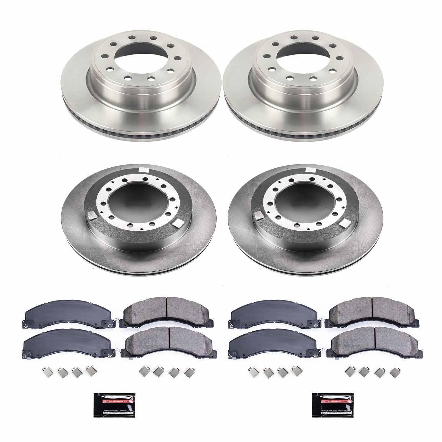 Power Stop - KOE7818 - Front and Rear - Disc Brake Pad and Rotor Kit