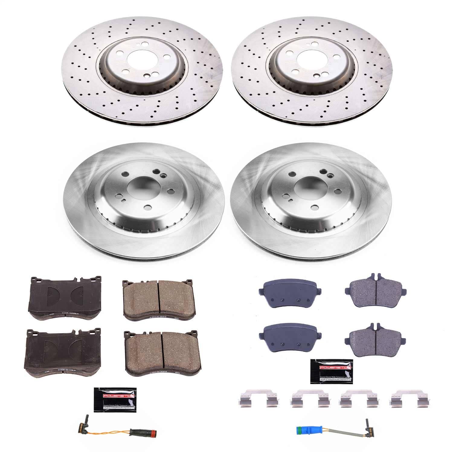 Power Stop - KOE7853 - Front and Rear - Disc Brake Pad and Rotor Kit