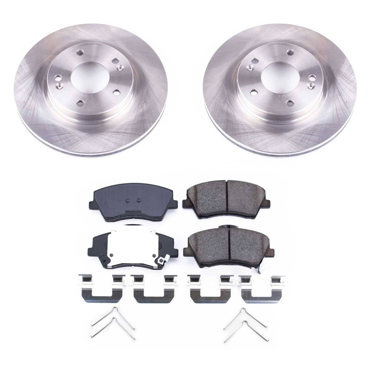 Power Stop - KOE7893 - Front - Disc Brake Pad and Rotor Kit