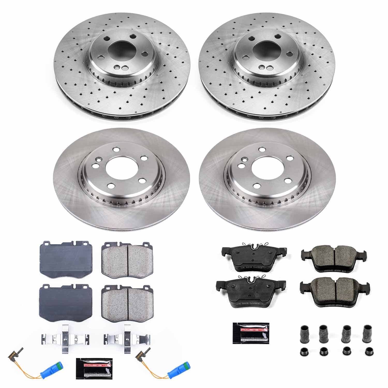 Power Stop - KOE8050 - Front and Rear - Disc Brake Pad and Rotor Kit