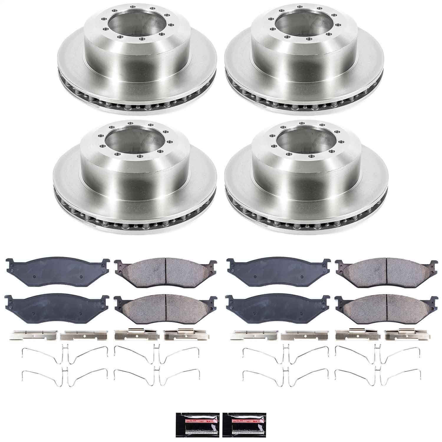 Power Stop - KOE8177 - Front and Rear - Disc Brake Pad and Rotor Kit