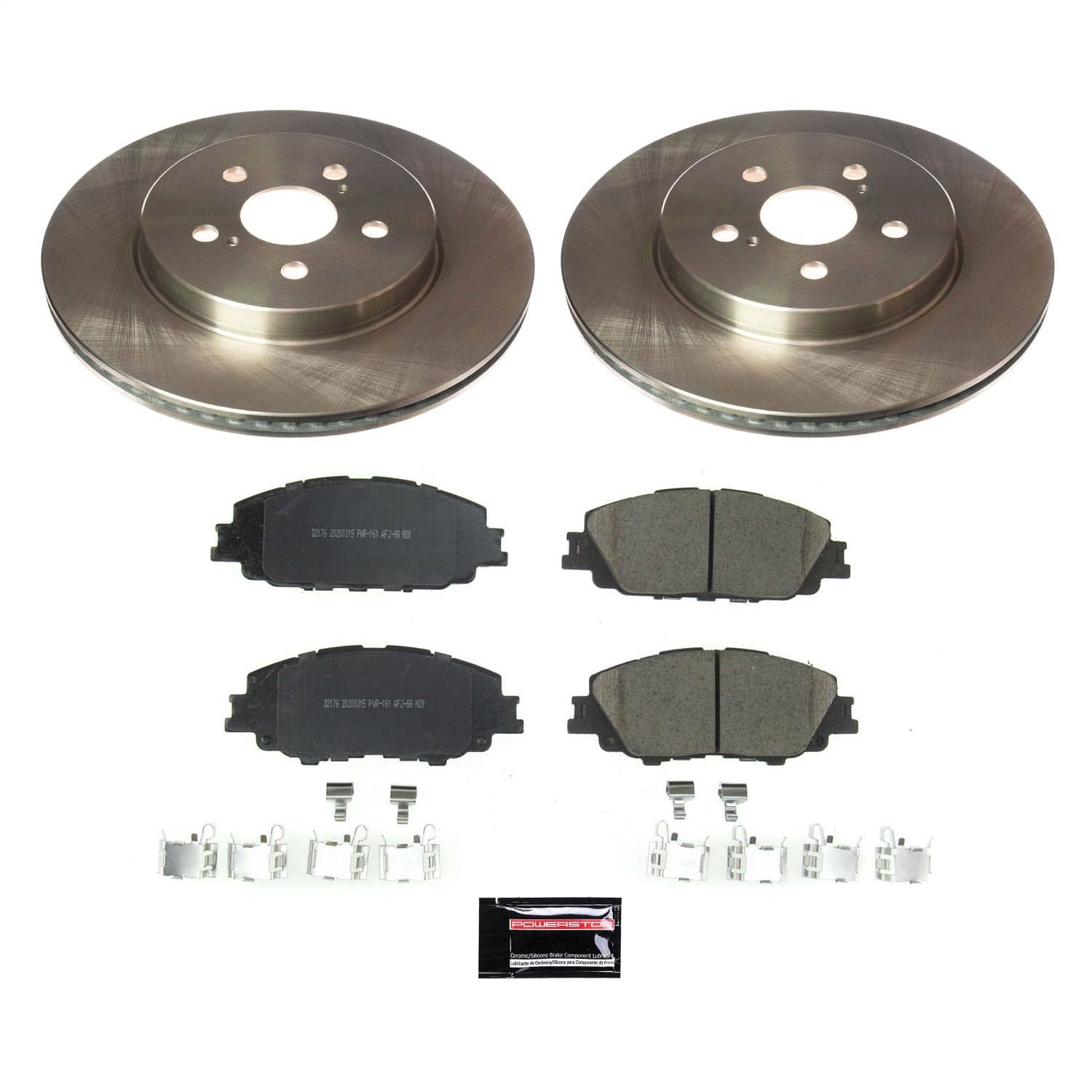 Power Stop - KOE8328 - Front - Disc Brake Pad and Rotor Kit