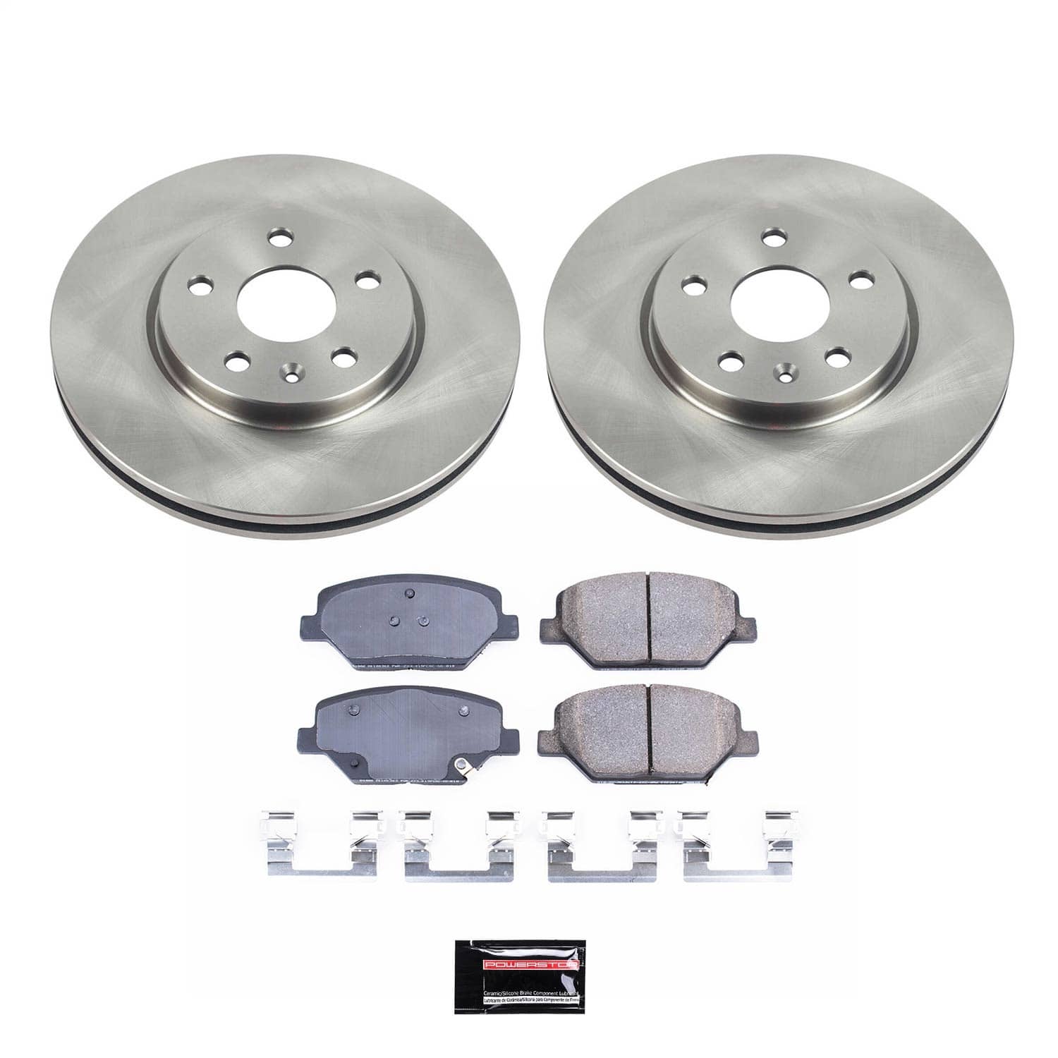 Power Stop - KOE8466 - Front - Disc Brake Pad and Rotor Kit