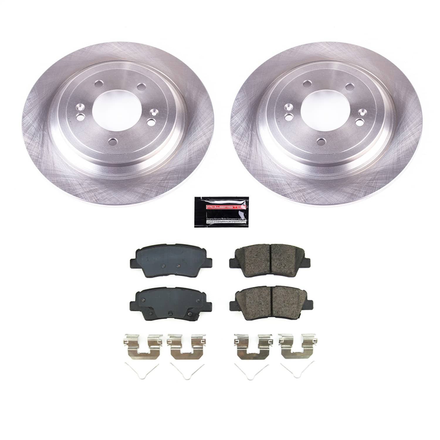 Power Stop - KOE8619 - Rear - Disc Brake Pad and Rotor Kit