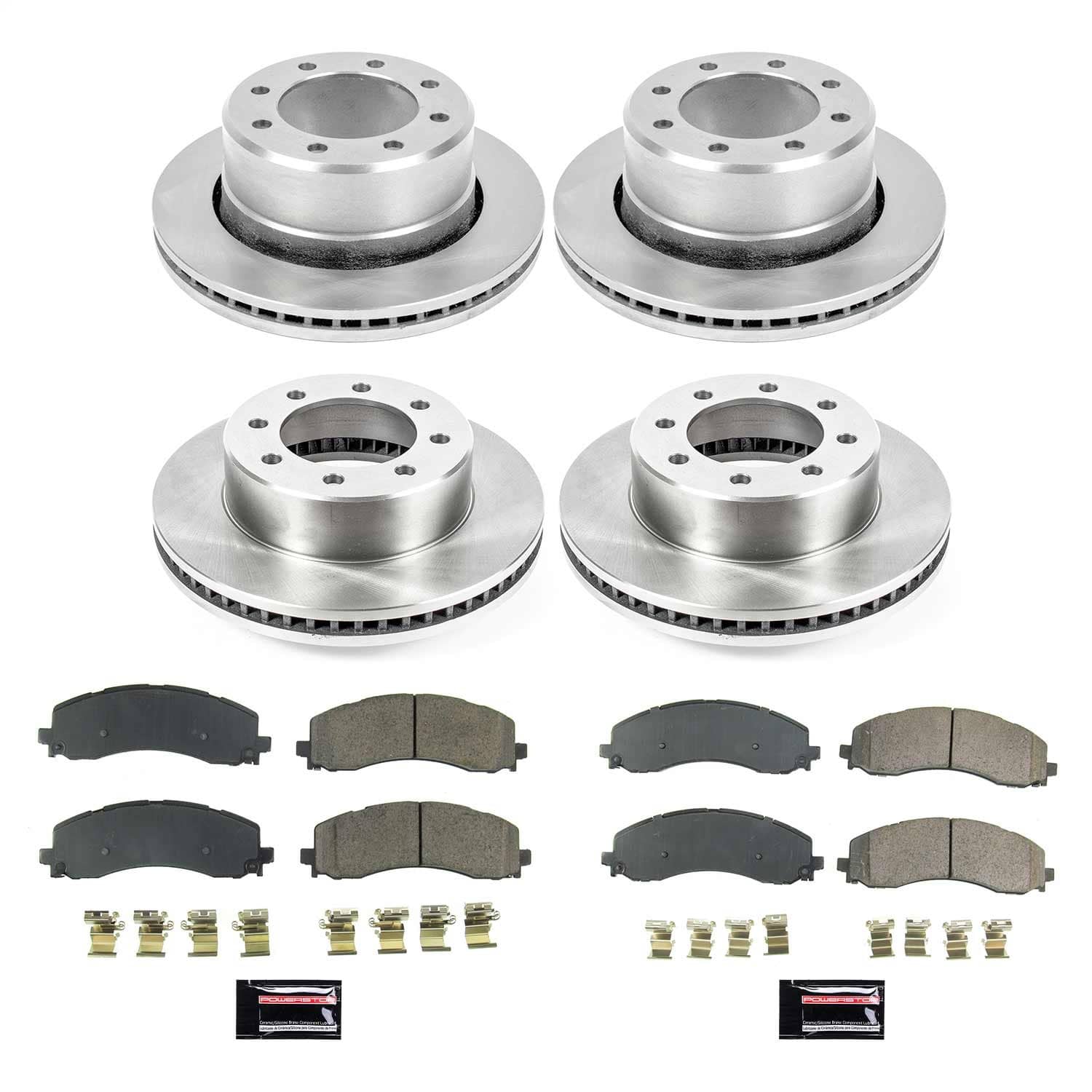 Power Stop - KOE8640 - Front and Rear - Disc Brake Pad and Rotor Kit