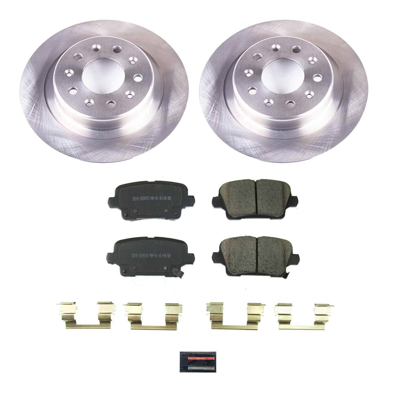 Power Stop - KOE8677 - Rear - Disc Brake Pad and Rotor Kit