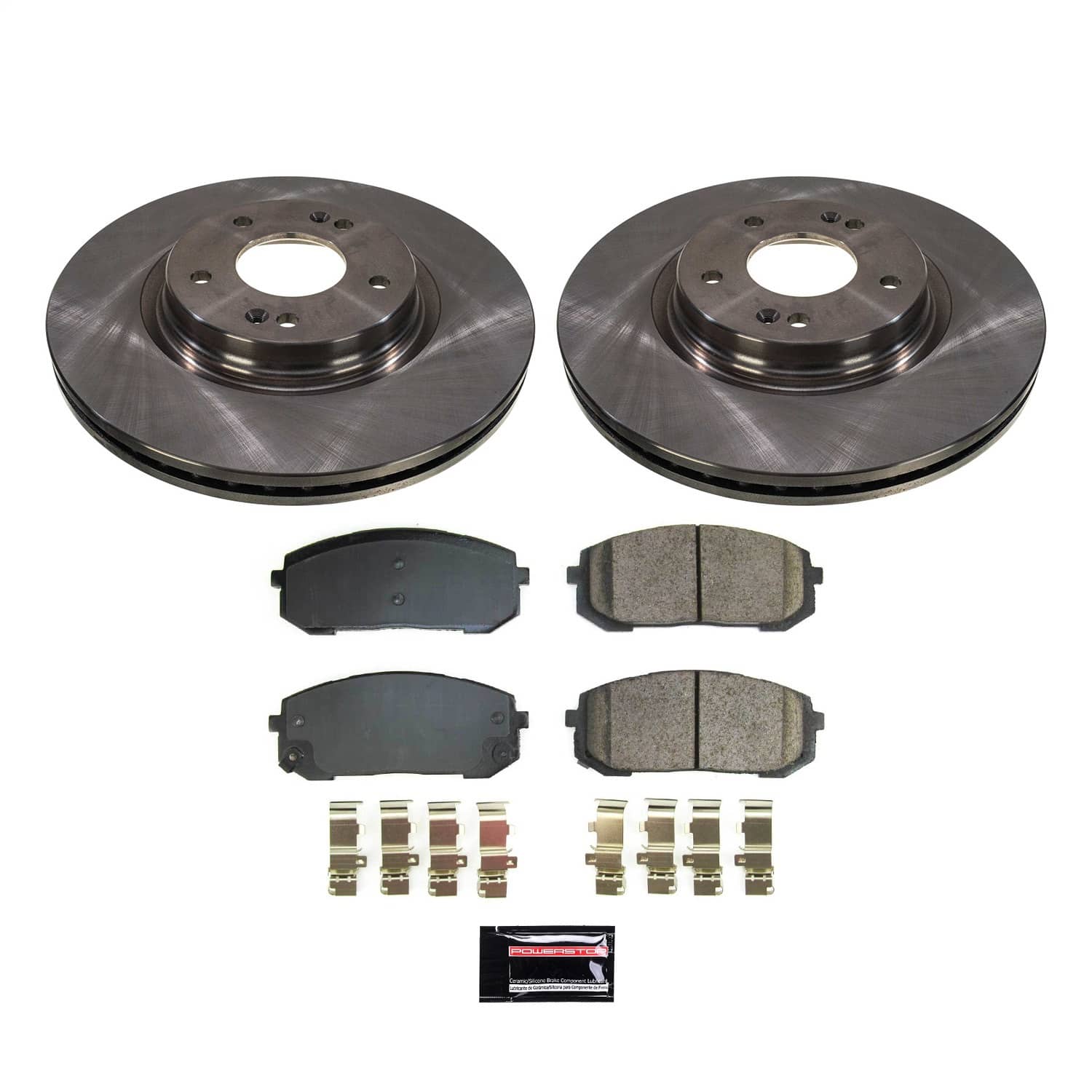 Power Stop - KOE8752 - Front - Disc Brake Pad and Rotor Kit
