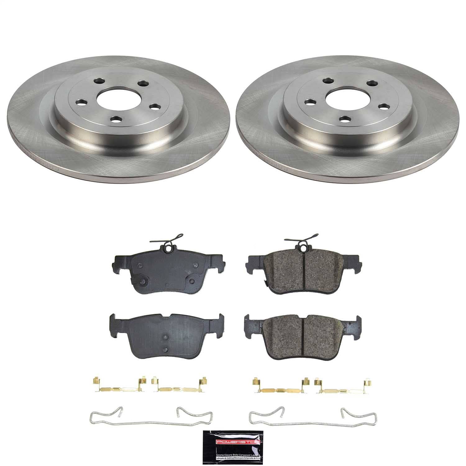 Power Stop - KOE8766 - Rear - Disc Brake Pad and Rotor Kit