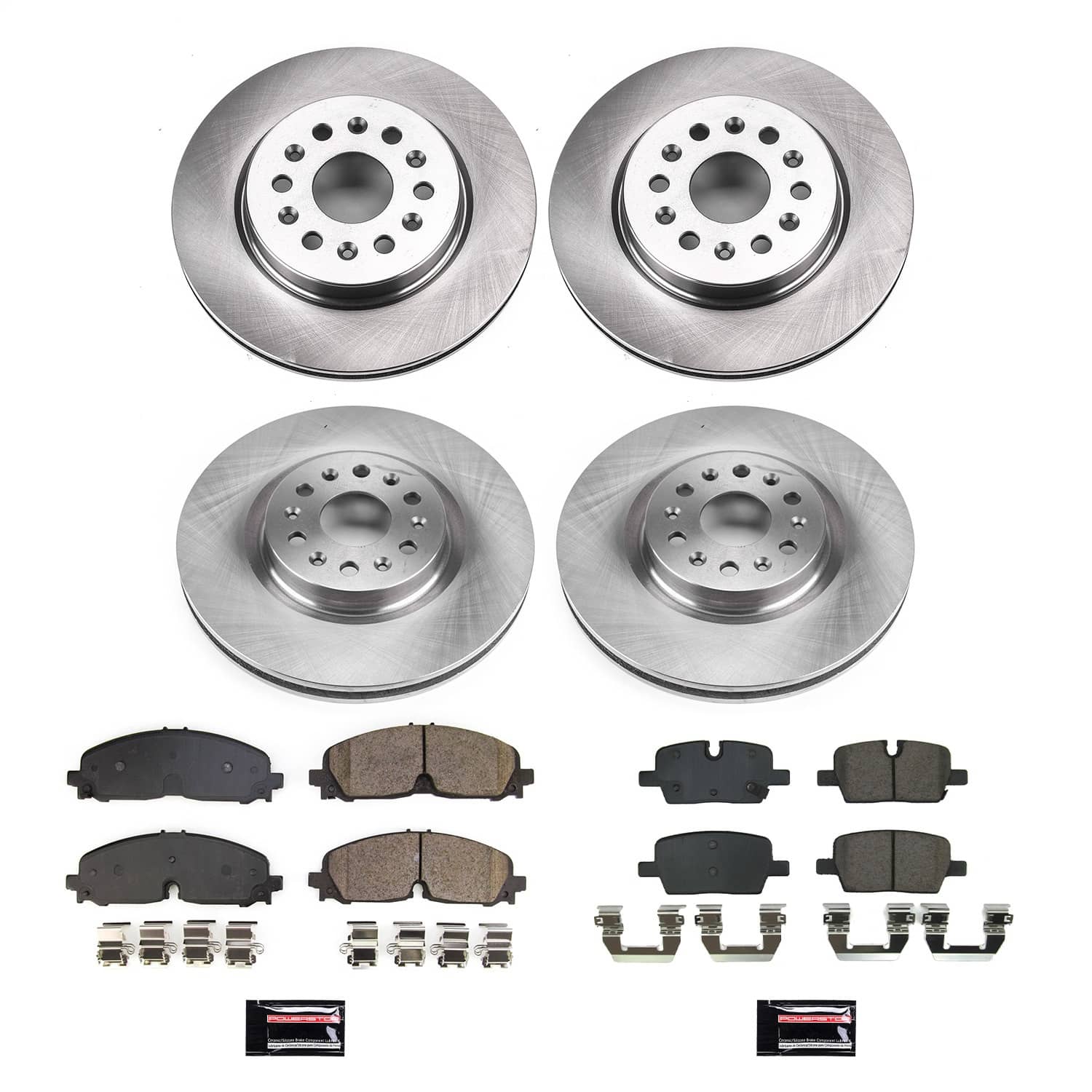 Power Stop - KOE8796 - Front and Rear - Disc Brake Pad and Rotor Kit