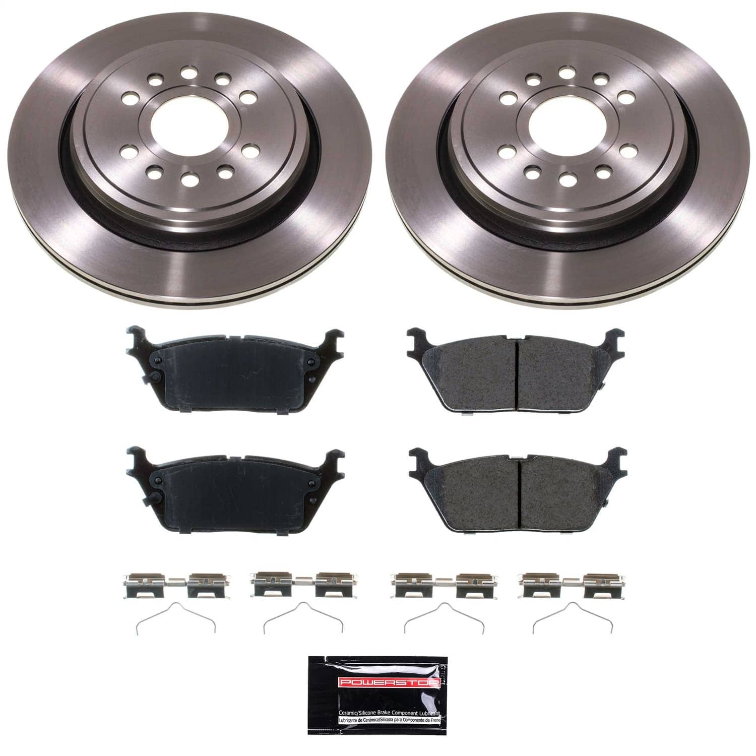 Power Stop - KOE8873 - Rear - Disc Brake Pad and Rotor Kit