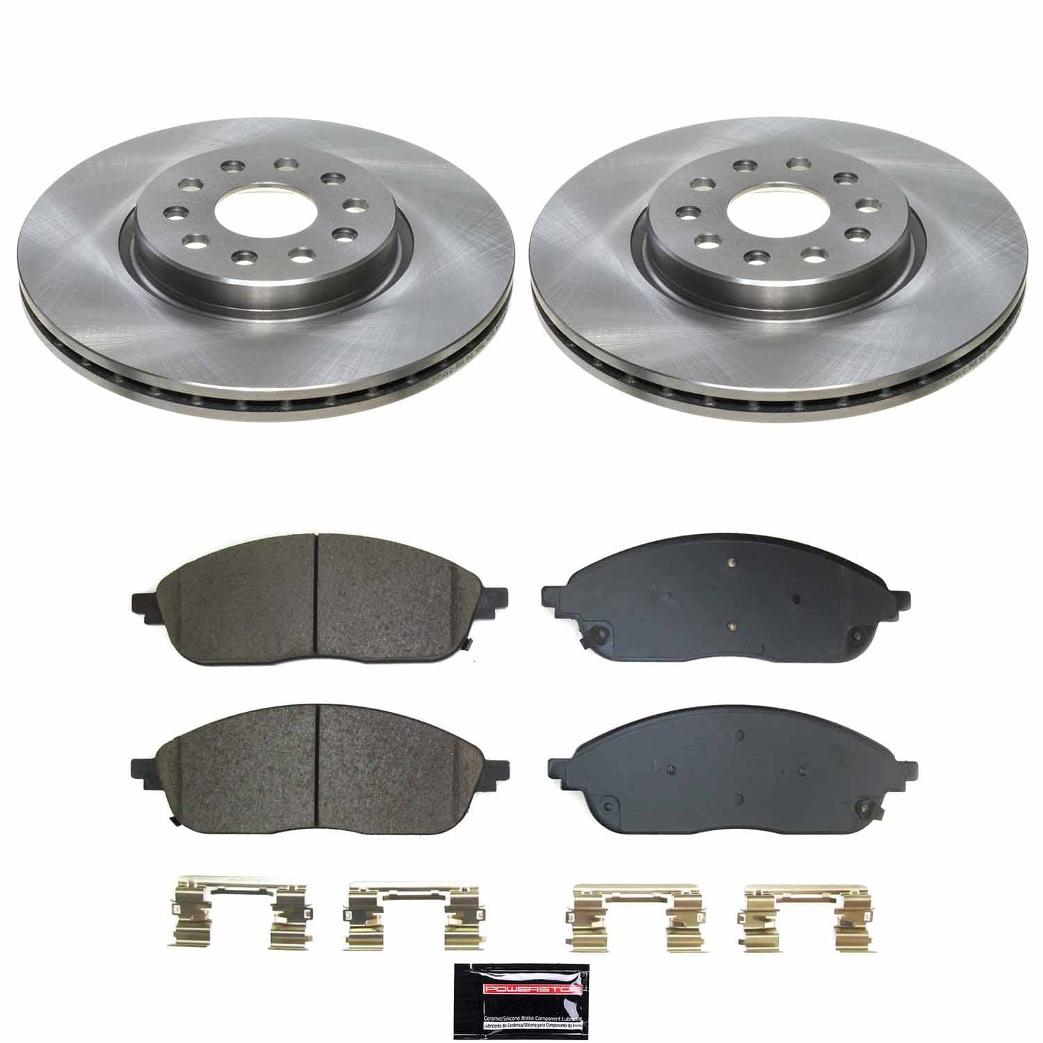 Power Stop - KOE9240 - Front - Disc Brake Pad and Rotor Kit