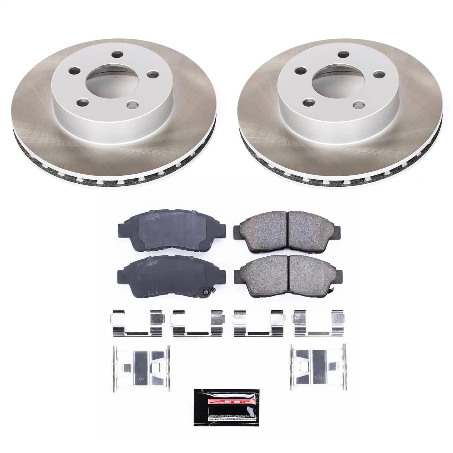 Power Stop - SC1860 - Front - Disc Brake Pad and Rotor Kit