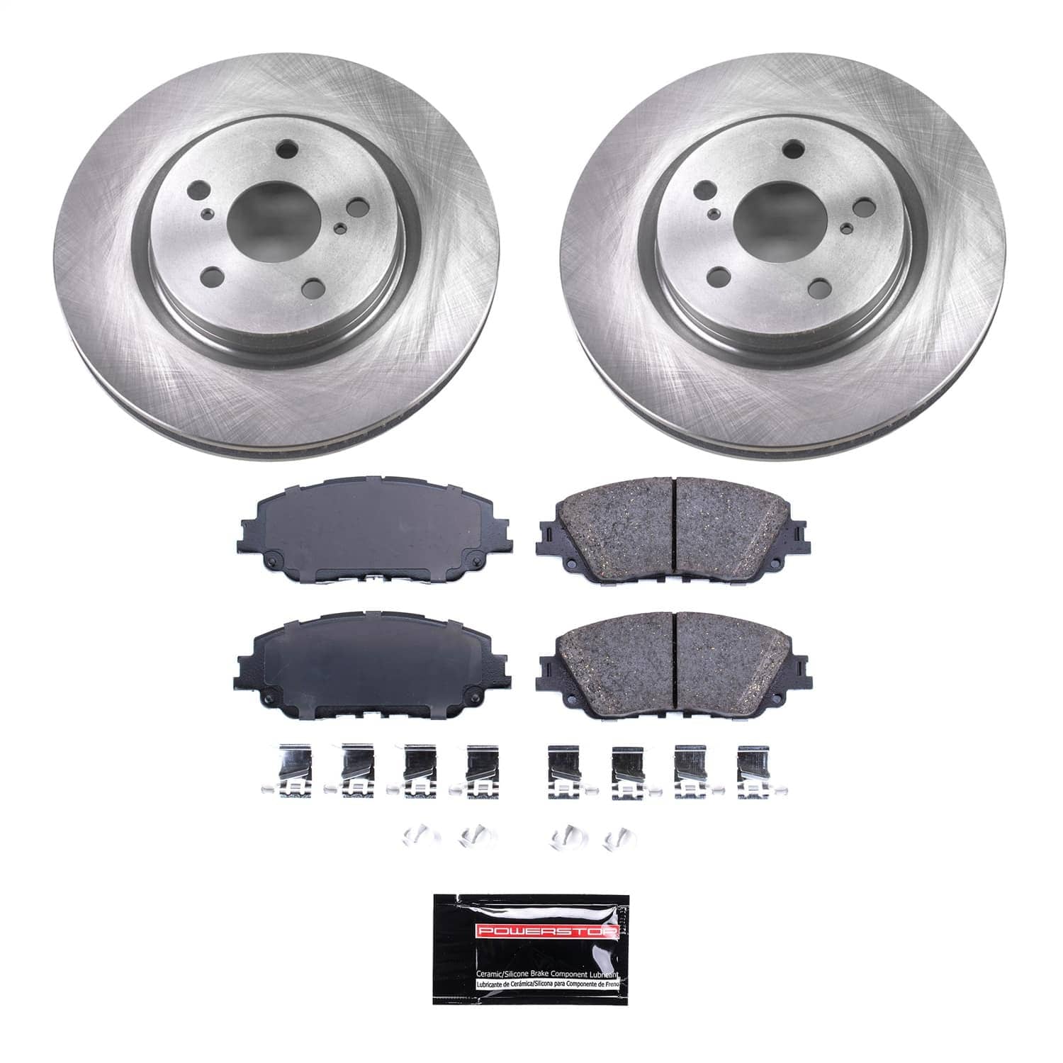 Power Stop - SC7895 - Front - Disc Brake Pad and Rotor Kit