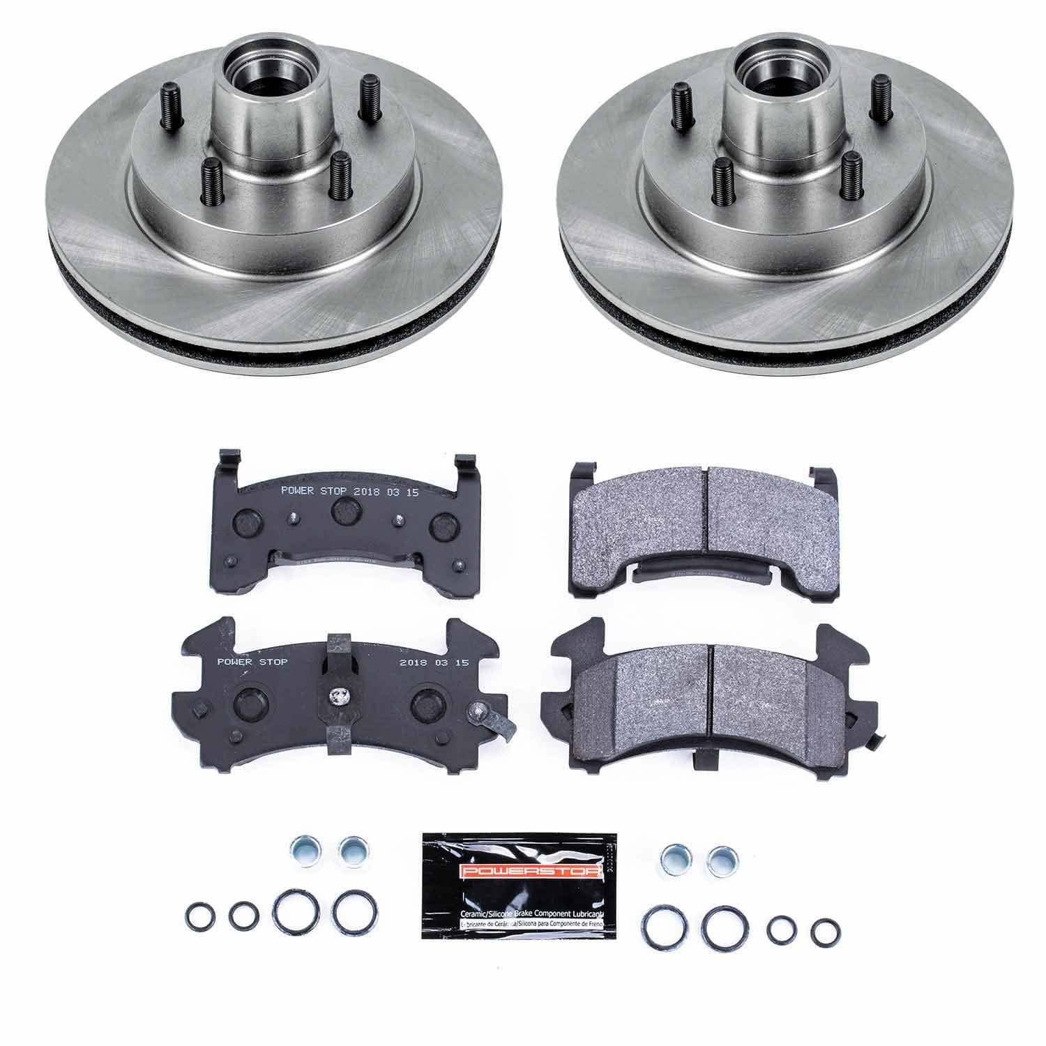 Power Stop - TDSK1482 - Front - Disc Brake Pad and Rotor Kit