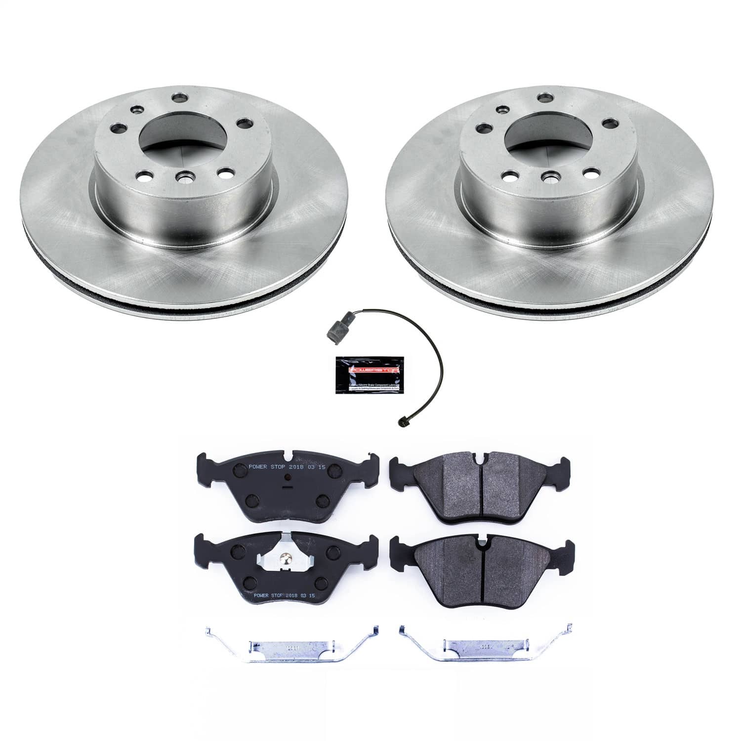 Power Stop - TDSK390 - Front - Disc Brake Pad and Rotor Kit