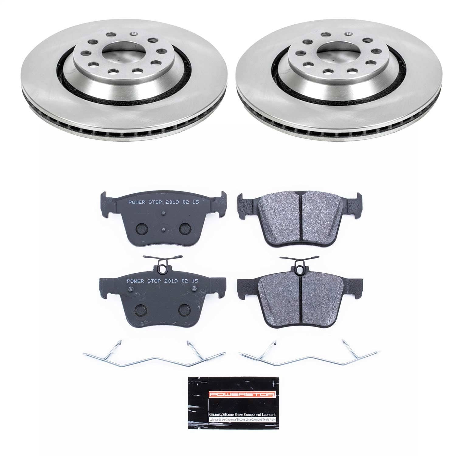 Power Stop - TDSK7084 - Rear - Disc Brake Pad and Rotor Kit