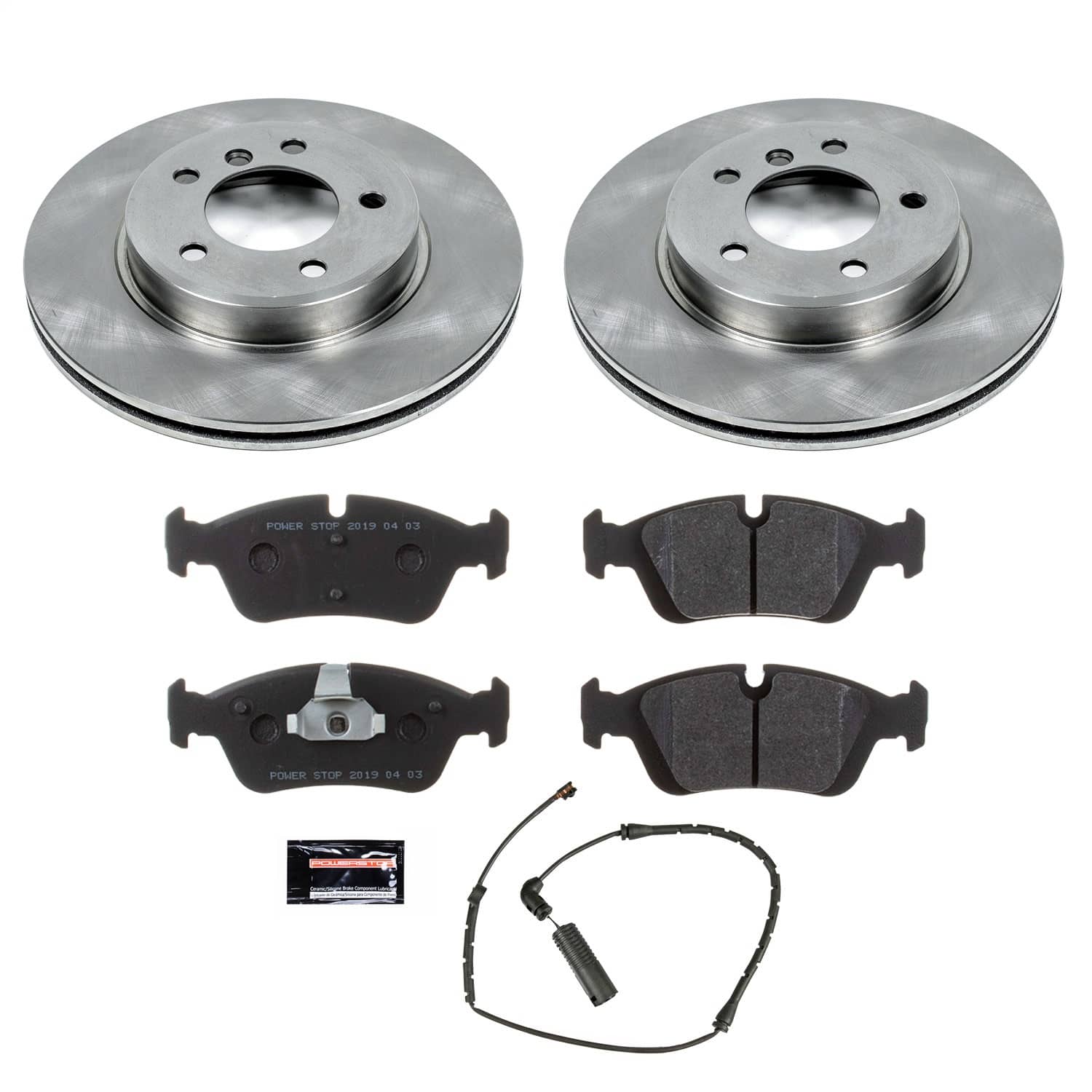 Power Stop - TDSK869 - Front - Disc Brake Pad and Rotor Kit