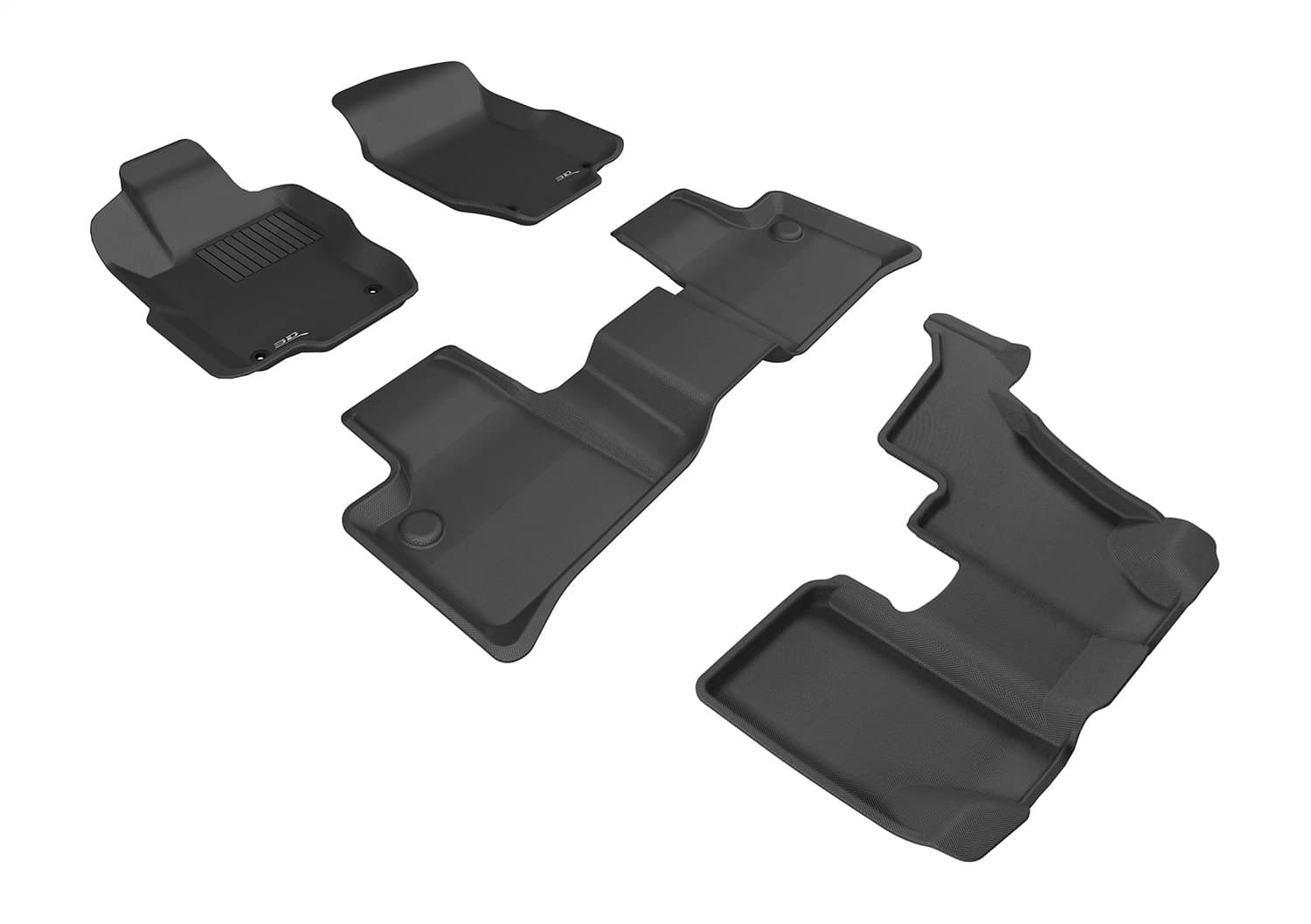 3D MAXpider - L1MB01301509 - Front Rear and Third Row - Floor Mat Set