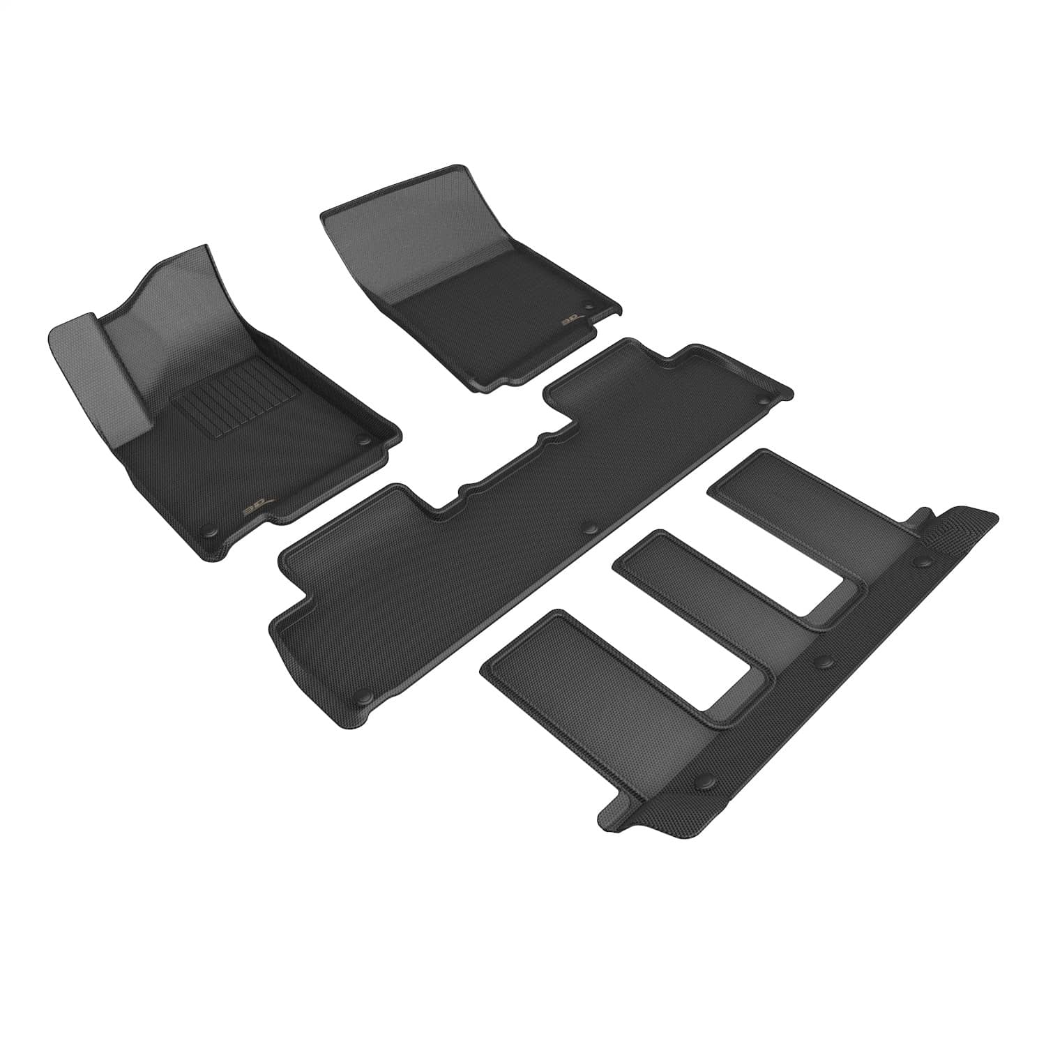 3D MAXpider - L1RI00501509 - Front Rear and Third Row - Floor Mat Set