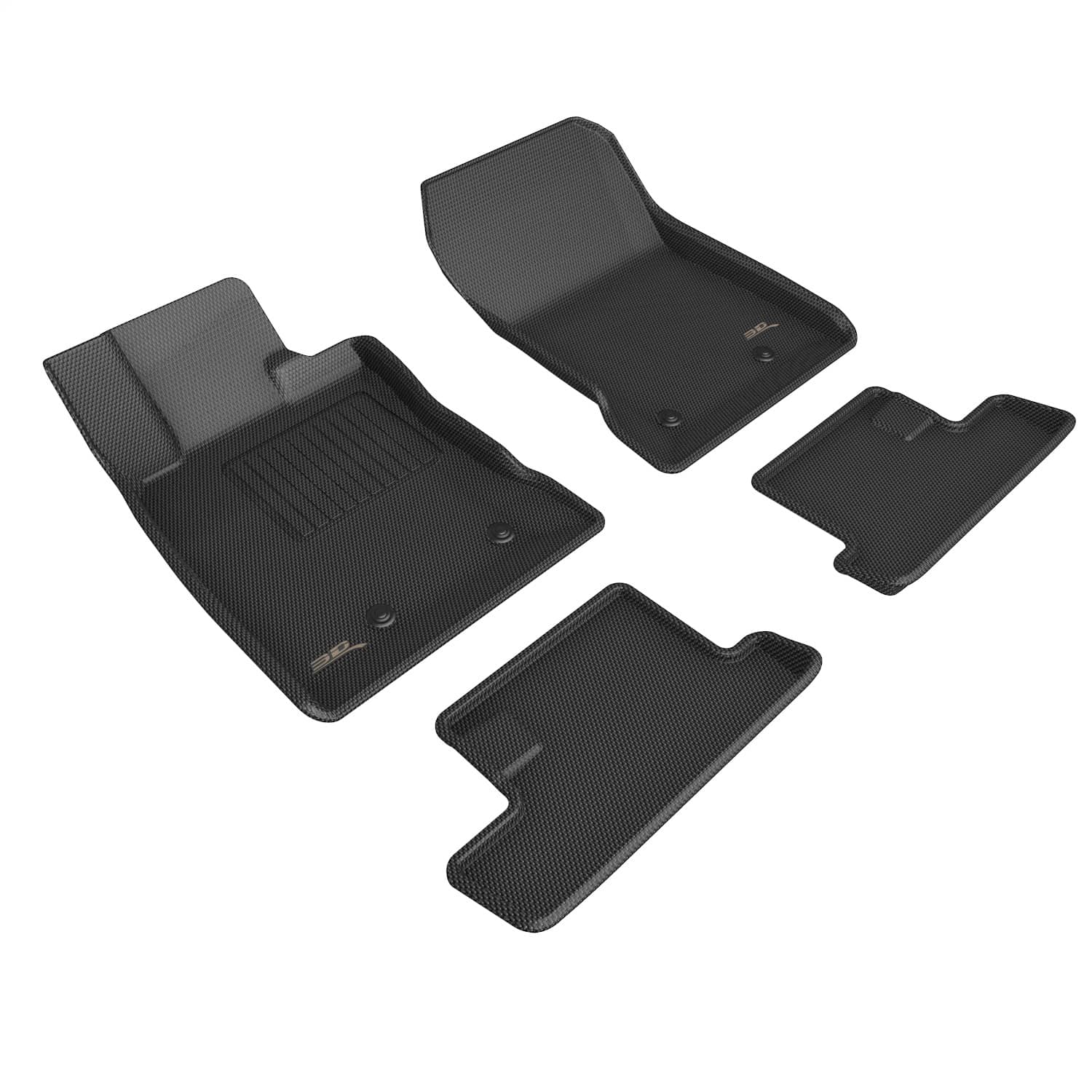 3D MAXpider - L1TY28301509 - Front Rear and Third Row - Floor Mat Set